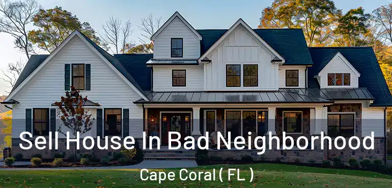  Sell House In Bad Neighborhood Cape Coral ( FL )