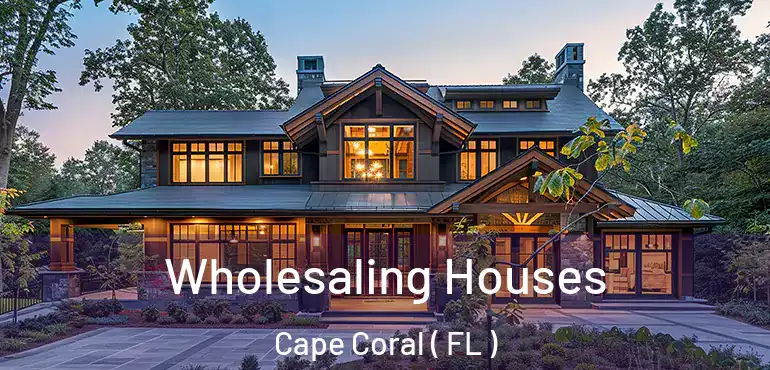  Wholesaling Houses Cape Coral ( FL )